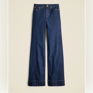 J. Crew High Rise Dark Blue Denim Trouser Jeans